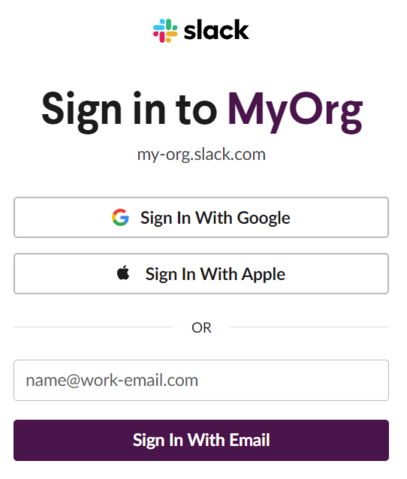 Slack - Login